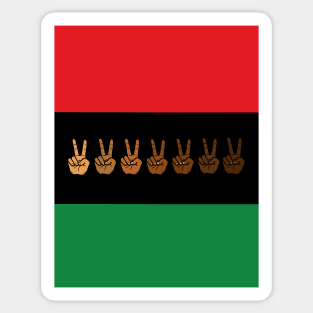 Pan African flag Juneteenth black freedom liberation Sticker